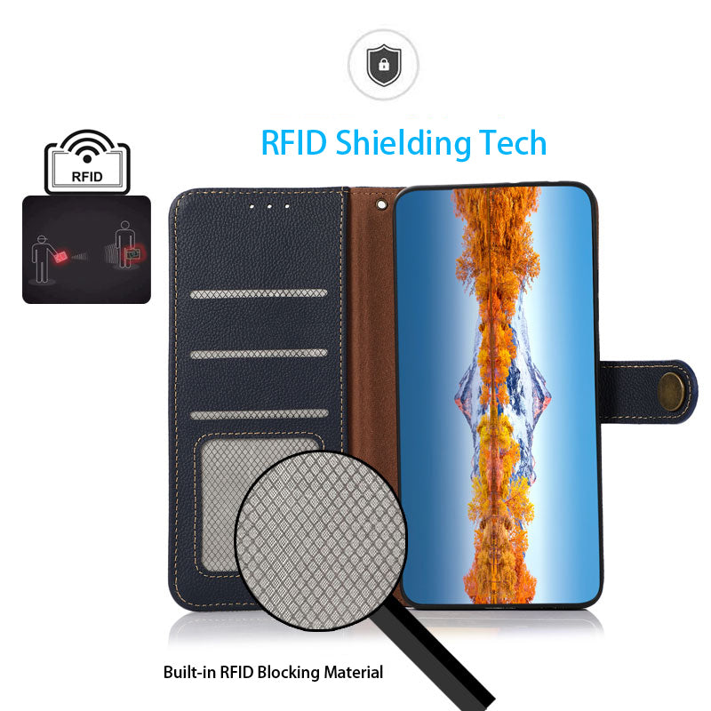 KHAZNEH For OnePlus Nord CE 3 Lite 5G Nord N30 5G RFID Blocking Phone Wallet Case Genuine Leather Stand Phone Cover KHAZNEH For OnePlus Nord CE 3 Lite 5G Nord N30 5G RFID Blocking Phone Wallet Case Genuine Leather Stand Phone Cover